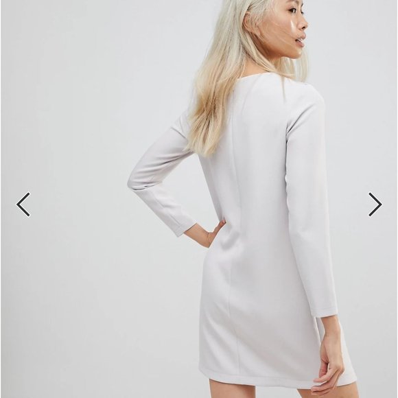ASOS Gray Mini Dress - Picture 2 of 5